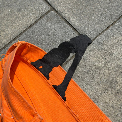 Vlone Orange Old English Denim