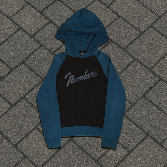 AW05 Number (N)ine Blue Fender Hoodie