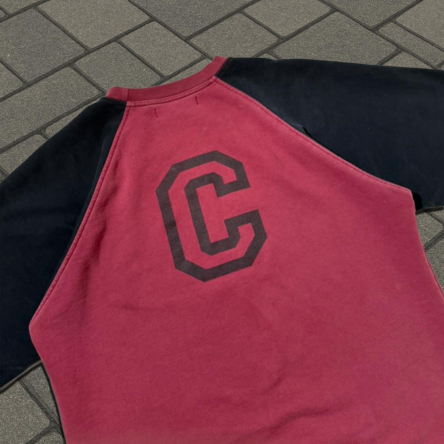 AW02 Raf Simons Red Virginia Creeper Raglan Shirt