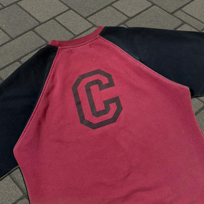 AW02 Raf Simons Red Virginia Creeper Raglan Shirt