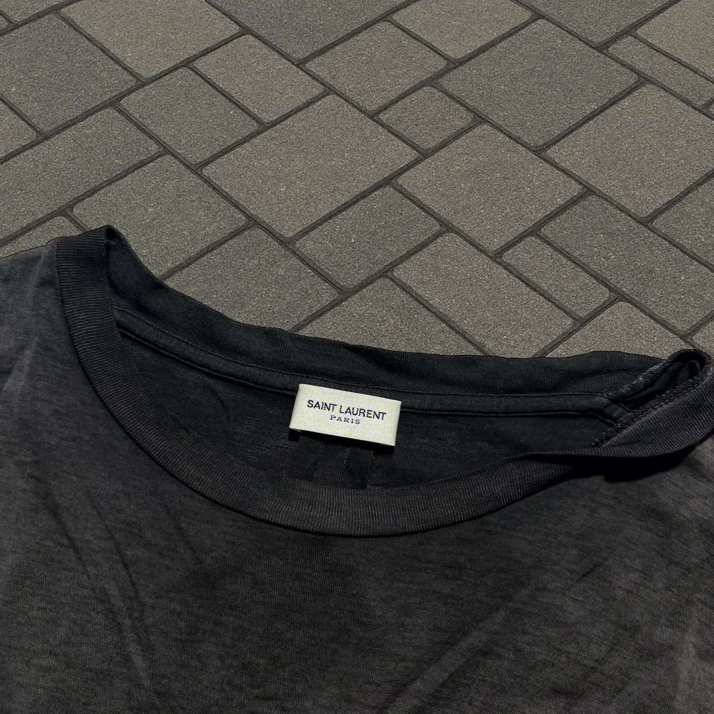 AW15 Saint Laurent Paris Sunfaded Tee