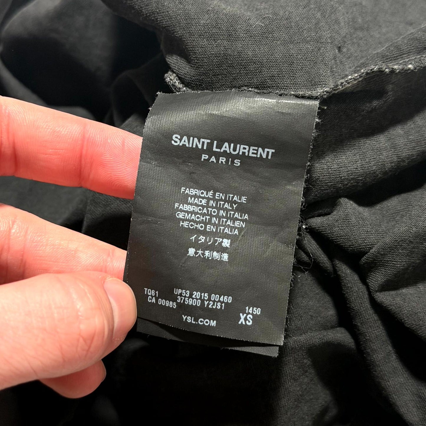 AW15 Saint Laurent Paris Sunfaded Tee
