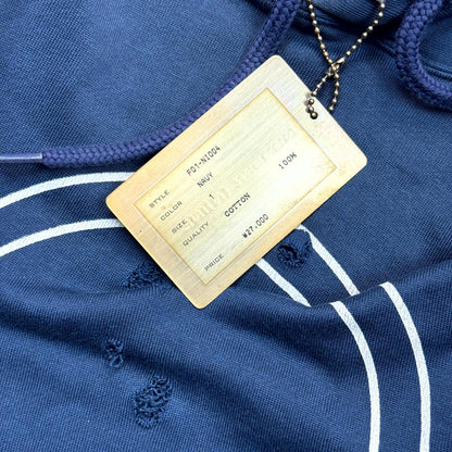 AW01 Number Nine Blue Crest Hoodie