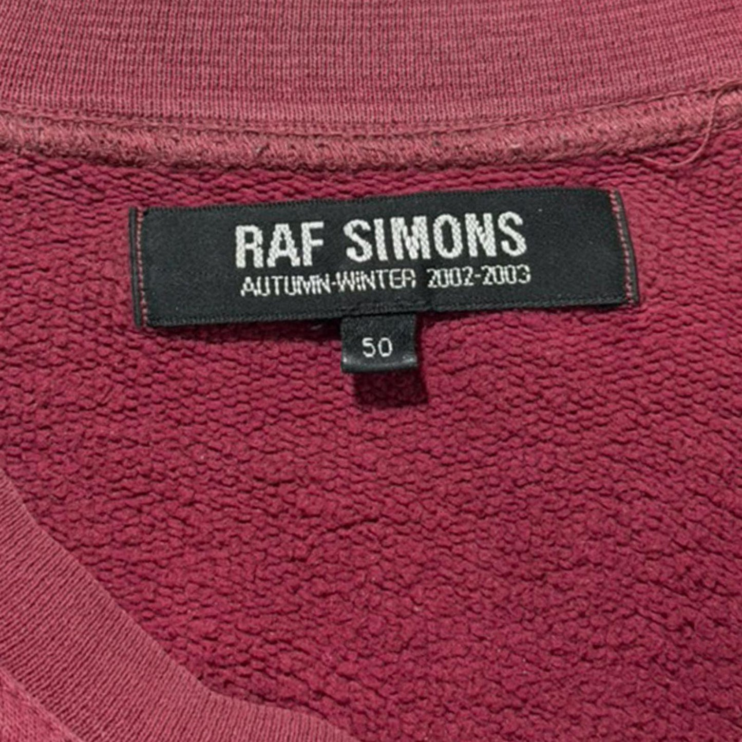 AW02 Raf Simons Red Virginia Creeper Raglan Shirt