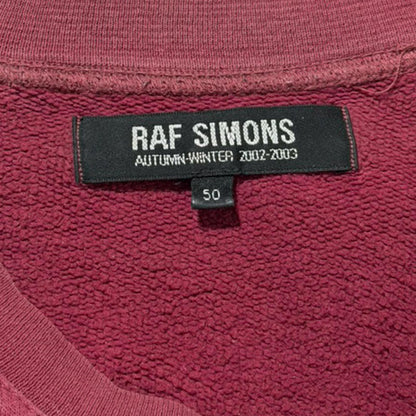 AW02 Raf Simons Red Virginia Creeper Raglan Shirt