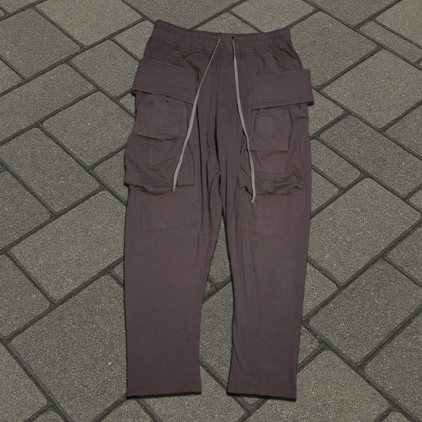 Rick Owens Brown Creatch Cargo Sweatpants