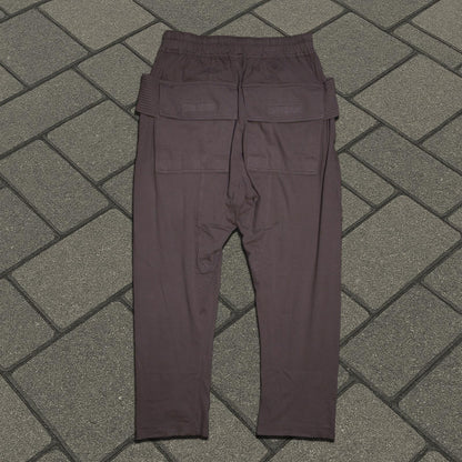 Rick Owens Brown Creatch Cargo Sweatpants