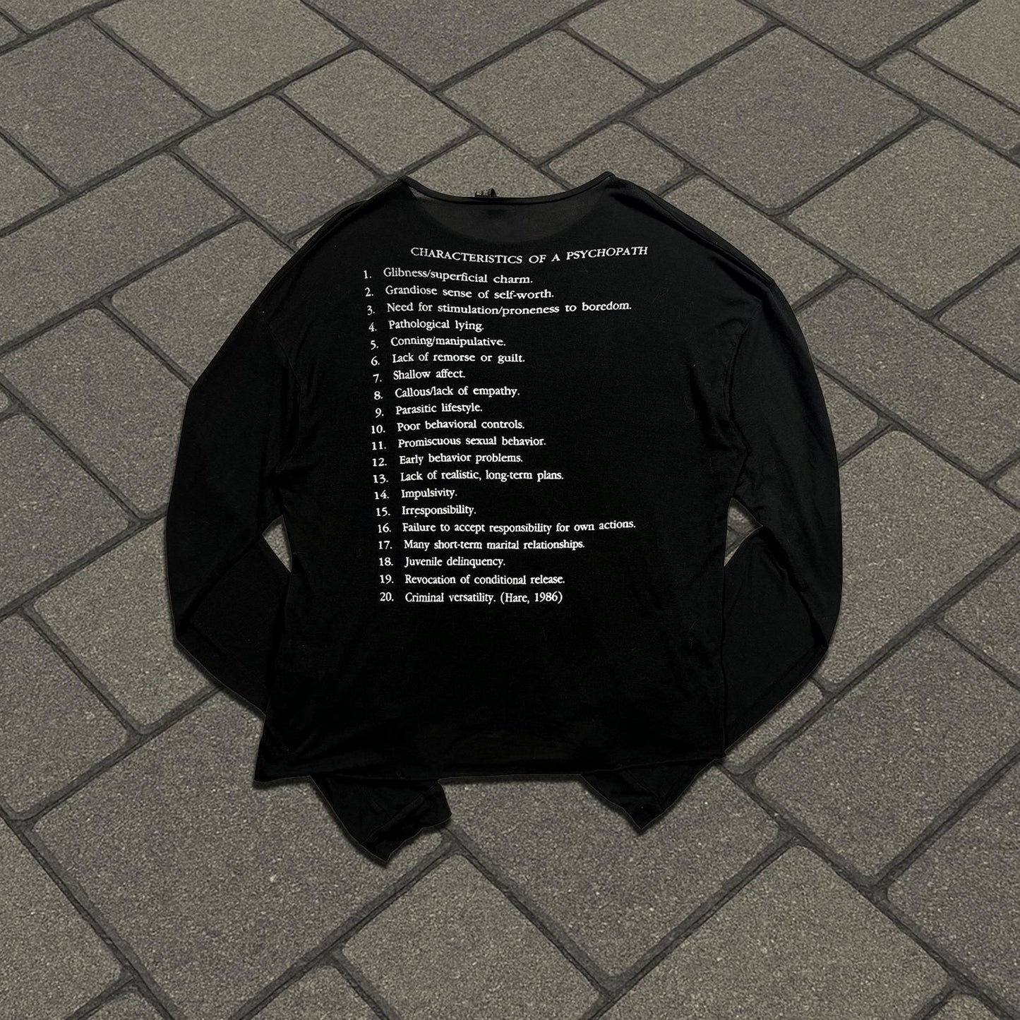 AW17 Enfants Riches Deprimes 'Psychopatch' Longsleeve