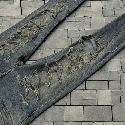FW13 Saint Laurent Chain Denim