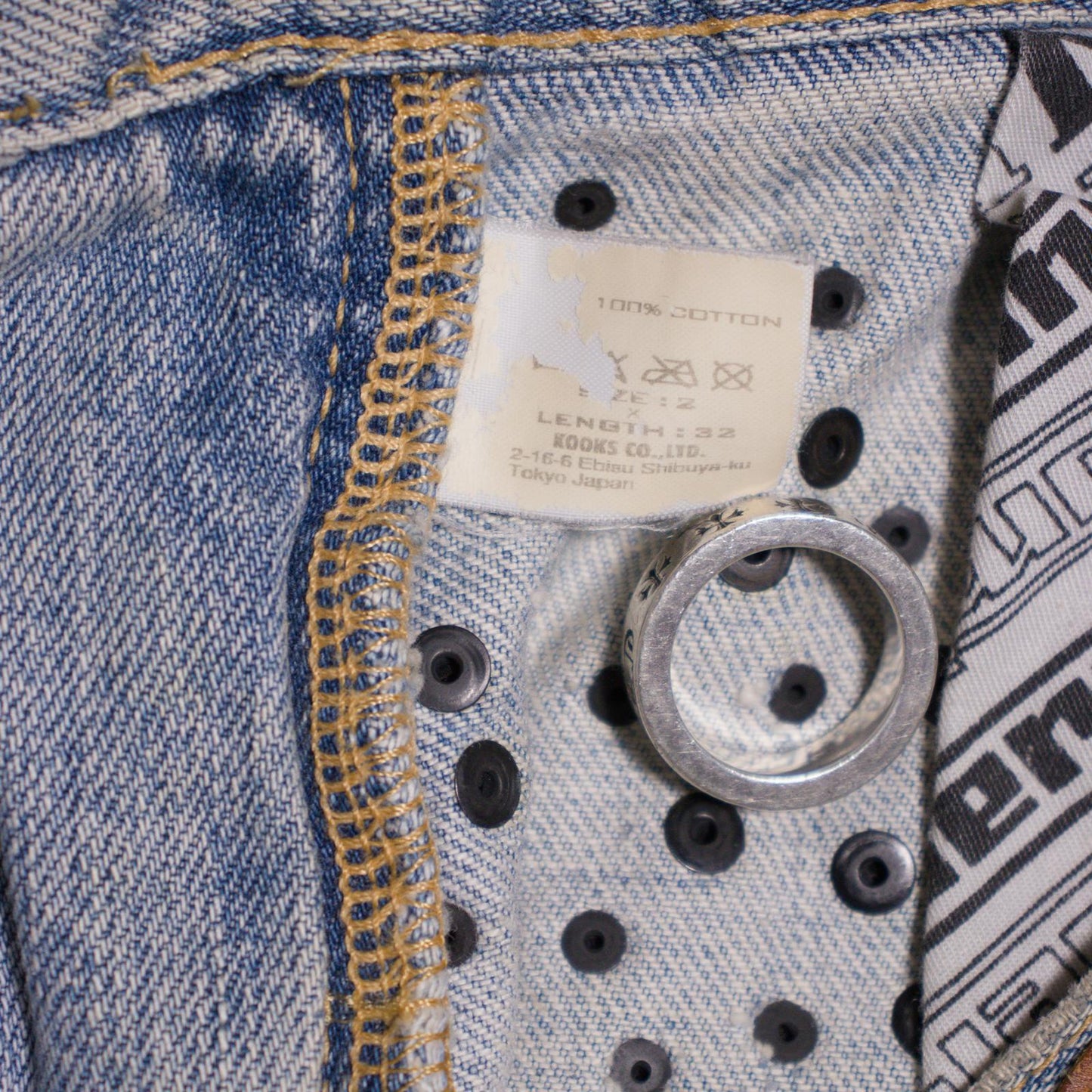 SS06 Number (N)ine Studded Painter Denim
