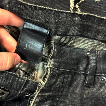 SS04 Dior Homme Waxed Strip Denim