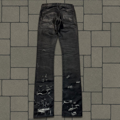 SS04 Dior Homme Waxed Strip Denim