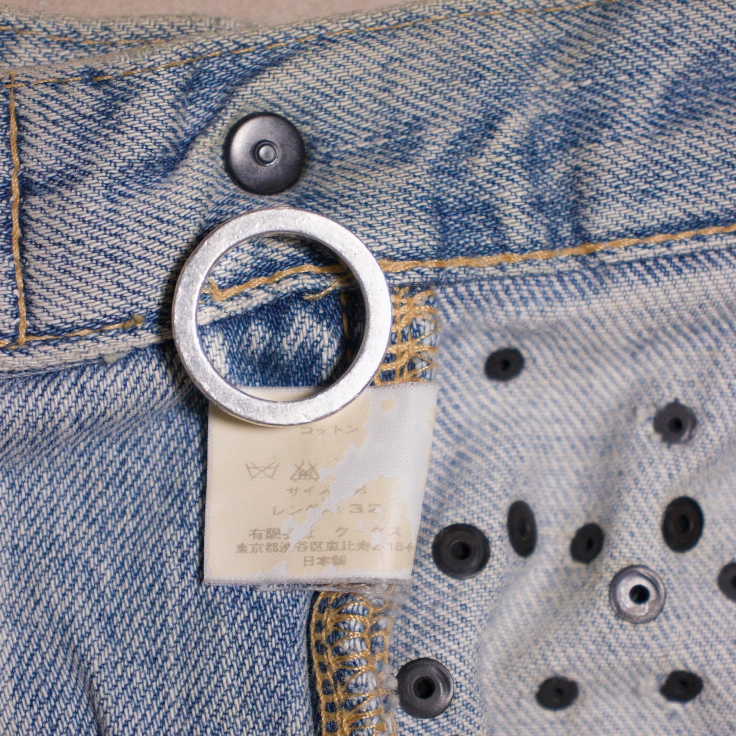 SS06 Number (N)ine Studded Painter Denim