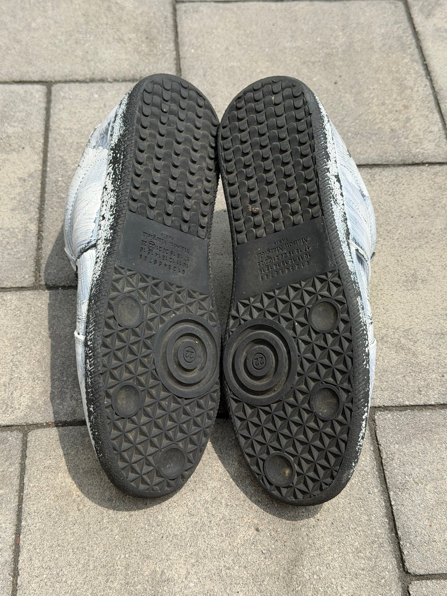 Maison Margiela White Painted Gat Sneaker