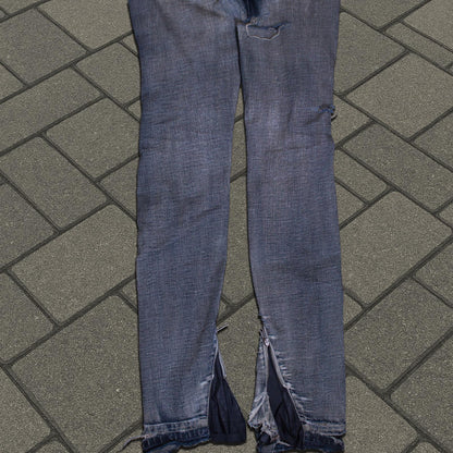 SS09 Rick Owens Acid Wash Banana Cut Denim