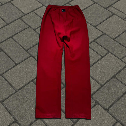 AW18 Vetements Red Spellout Sweatpants