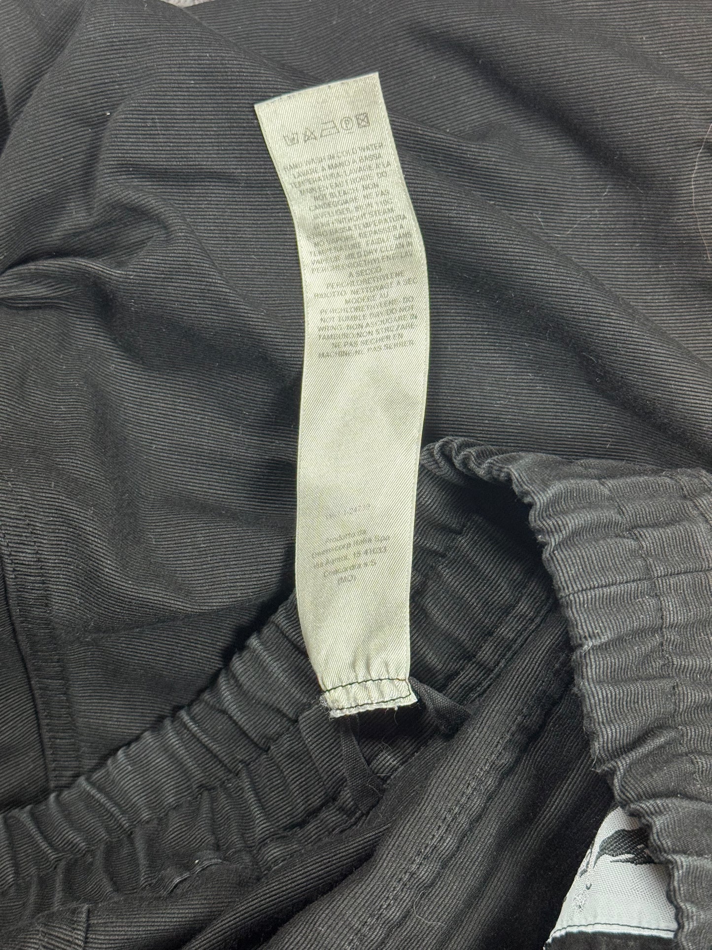 Rick Owens Black Double Cargo Bela
