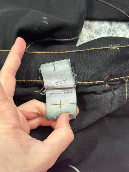 SS07 “Wishbone” Rick Owens Black Spiral Denim