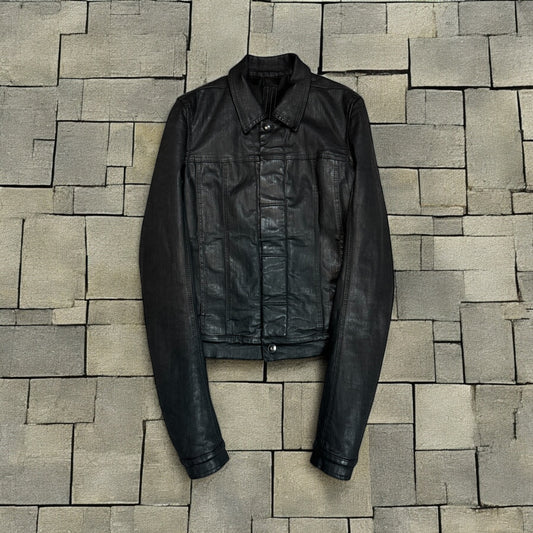 Rick Owens Waxed Denim Worker Jacket