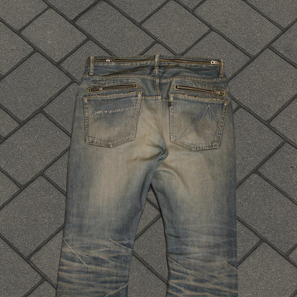 SS07 Undercover Chaos Zipper Denim