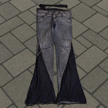 SS09 Rick Owens Acid Wash Banana Cut Denim