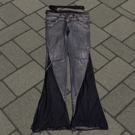 SS09 Rick Owens Acid Wash Banana Cut Denim
