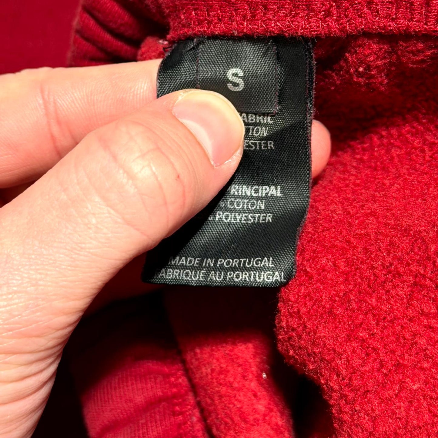 AW18 Vetements Red Spellout Sweatpants