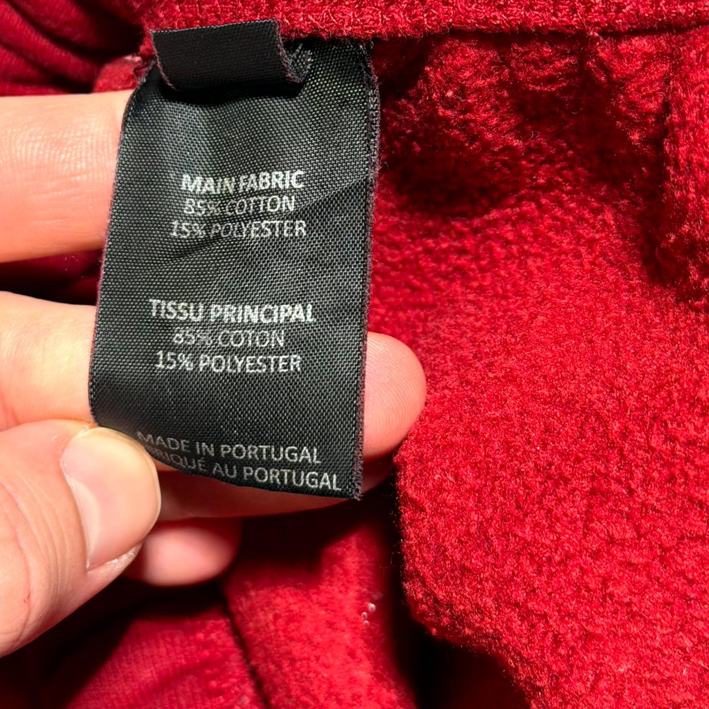 AW18 Vetements Red Spellout Sweatpants
