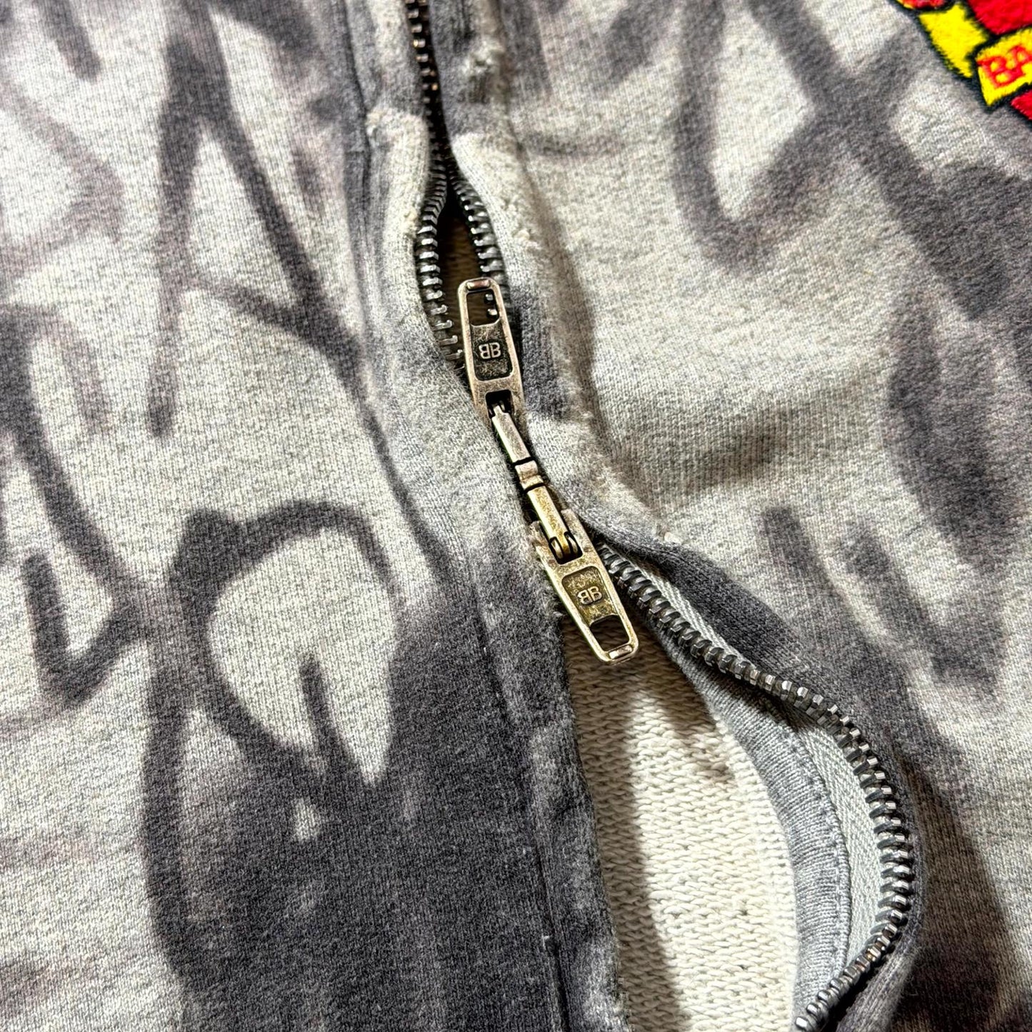 SS23 Balenciaga Grey Skater Zip Up Hoodie