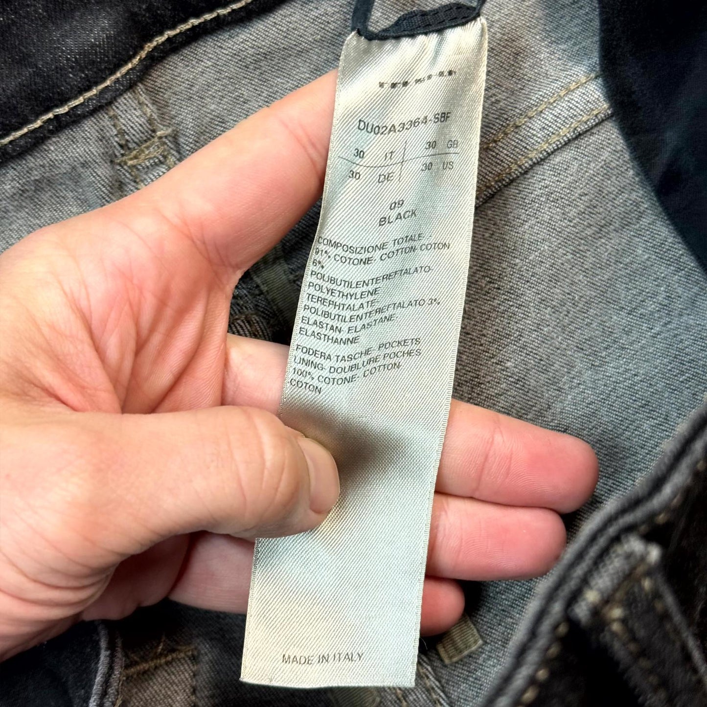 Rick Owens Drkshdw Waxed Tyrone Cut Denim