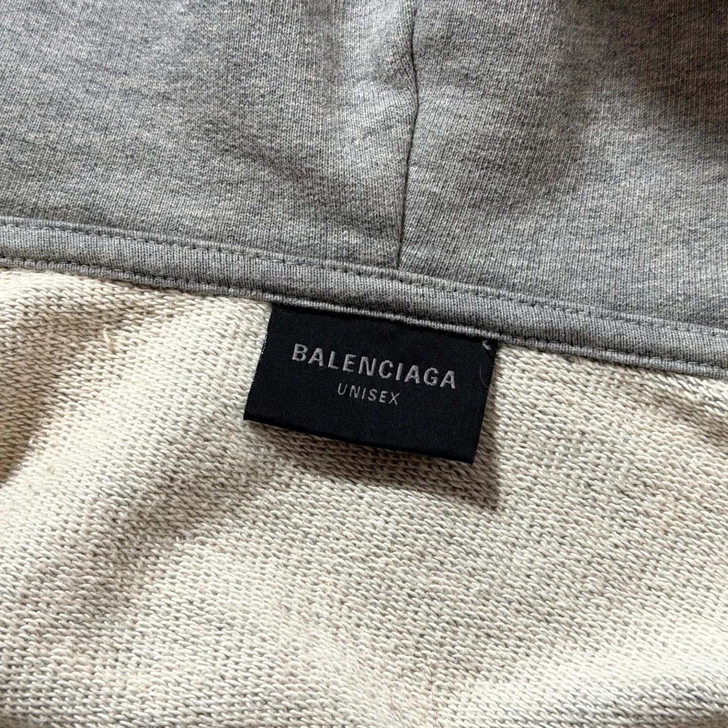 SS23 Balenciaga Grey Skater Zip Up Hoodie