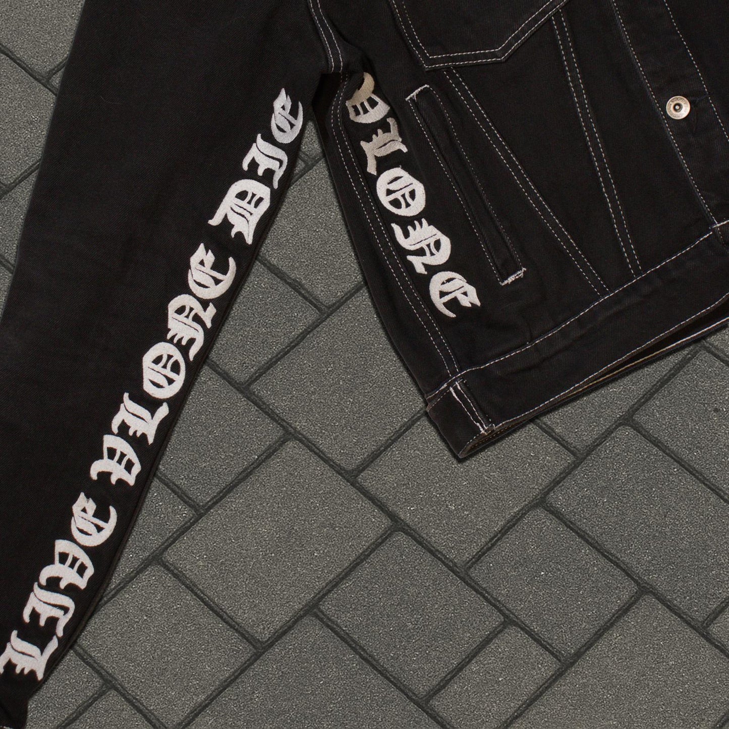 Vlone Old English Denim Jacket