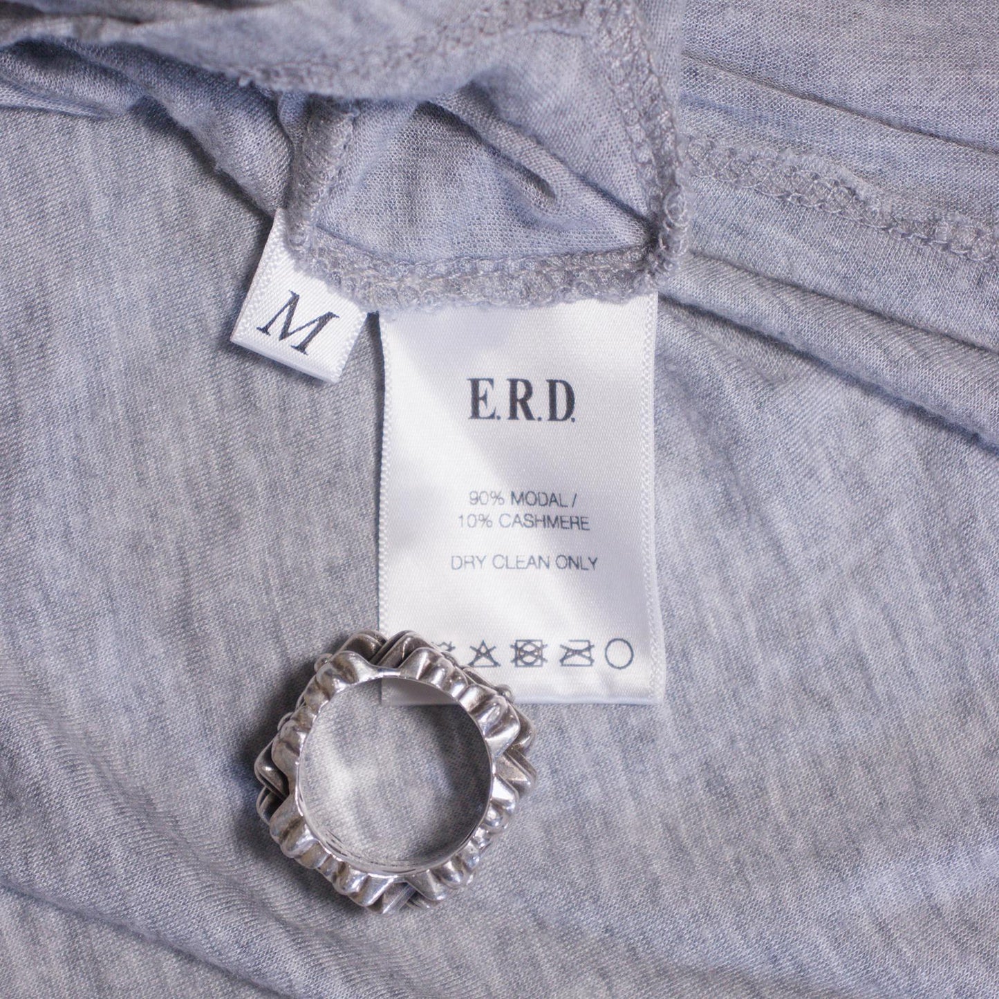 Enfants Riches Déprimés Gray Cashmere Logo Shirt