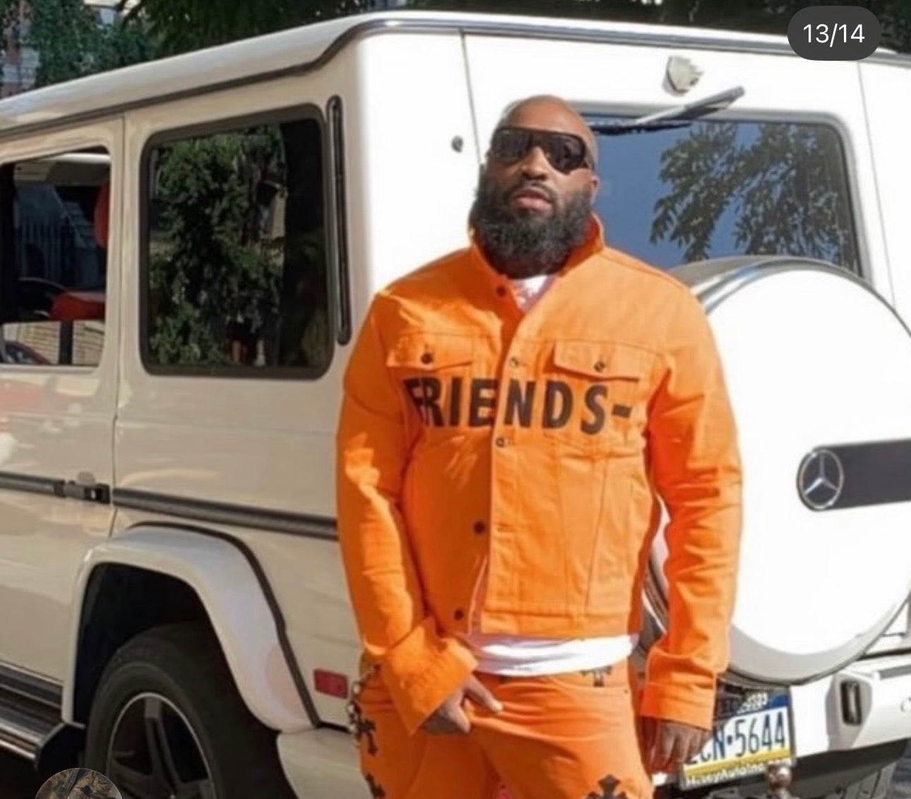 Vlone Orange Friends Jacket