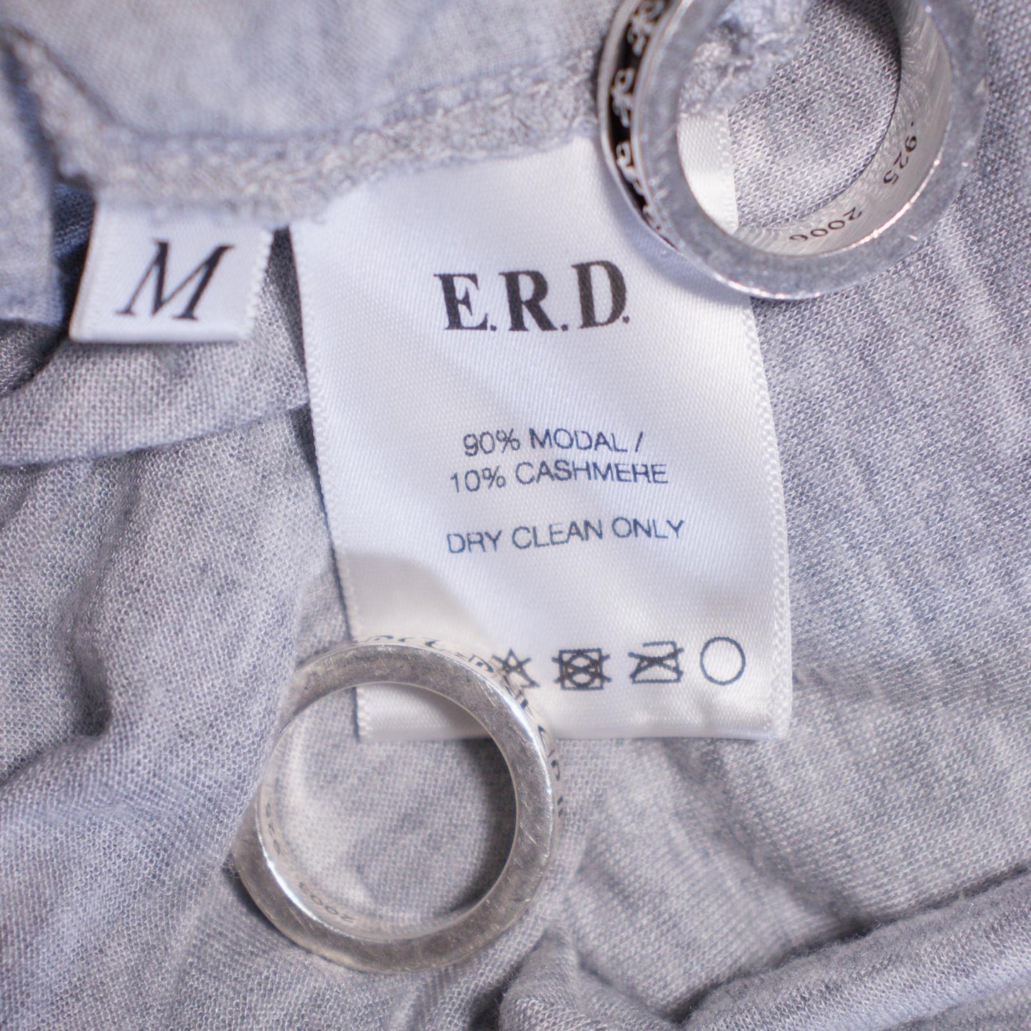 Enfants Riches Déprimés Gray Cashmere Logo Shirt