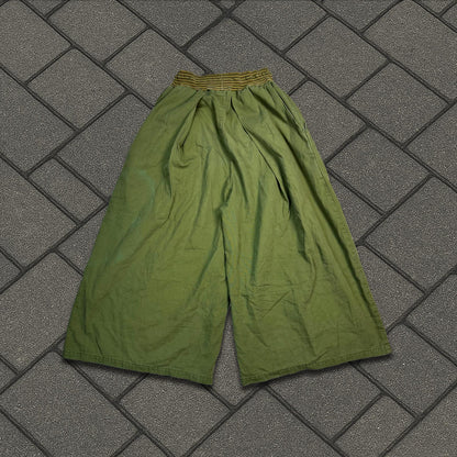 Kapital Green Parachute Shorts