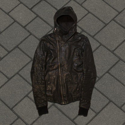 FW09 Rick Owens Leather Scuba Jacket