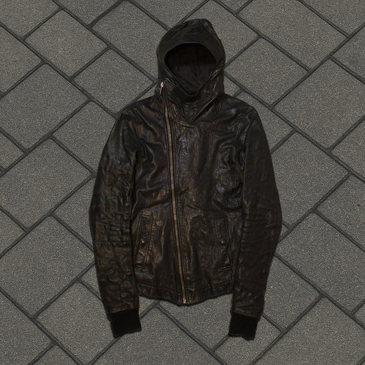 FW09 Rick Owens Leather Scuba Jacket