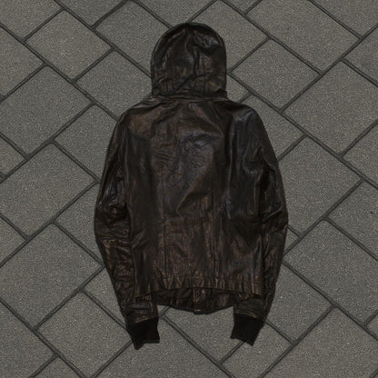 FW09 Rick Owens Leather Scuba Jacket