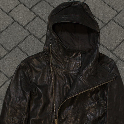 FW09 Rick Owens Leather Scuba Jacket