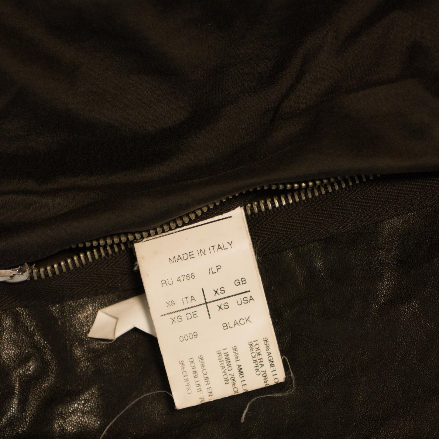FW09 Rick Owens Leather Scuba Jacket