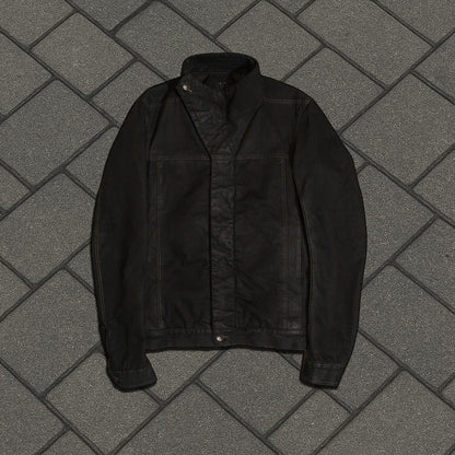 FW16 Rick Owens Waxed Slave Jacket