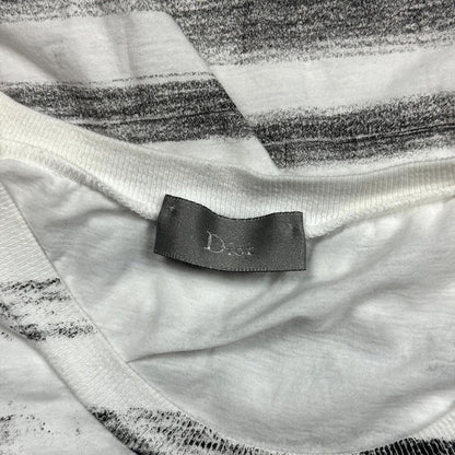 SS05 Dior Homme White Runway Stripe Tee