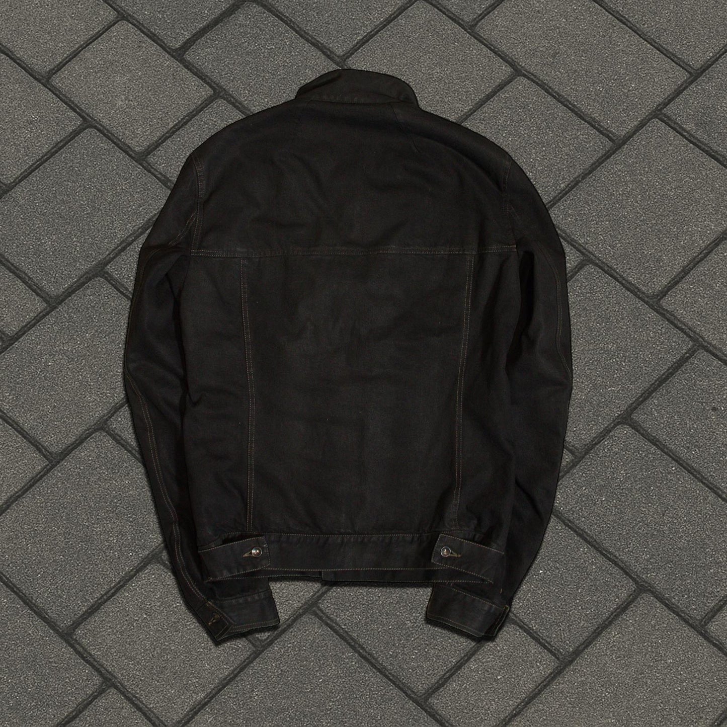 FW16 Rick Owens Waxed Slave Jacket