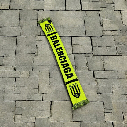 Balenciaga Neon Knit Soccer Scarf