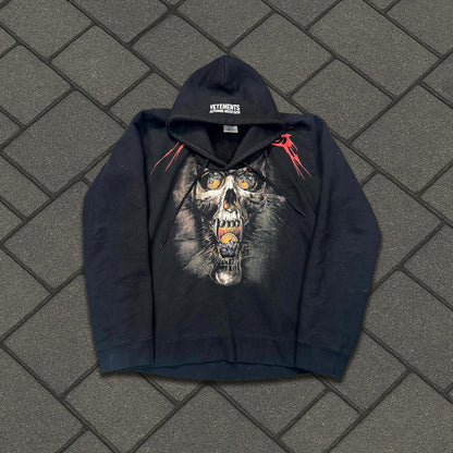AW18 Vetements Misplaced Skull Hoodie