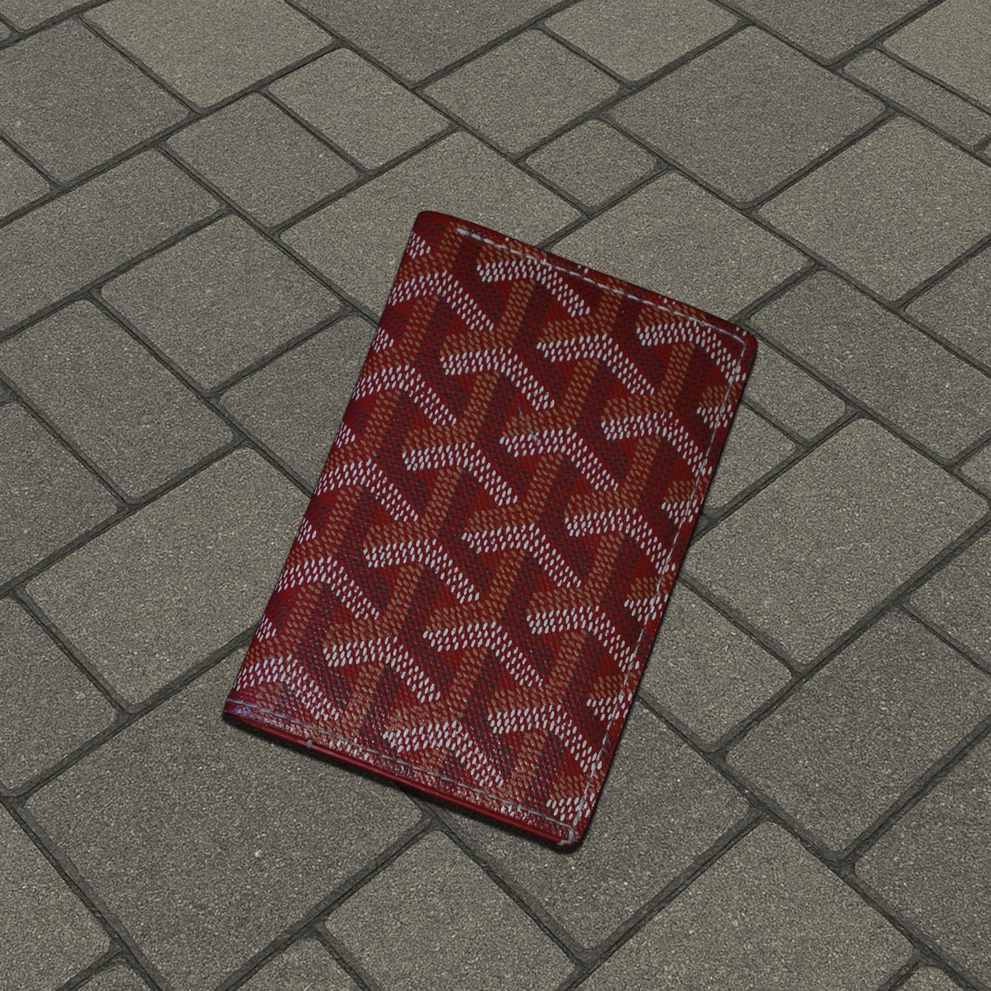 Goyard Wine Red Card Holder