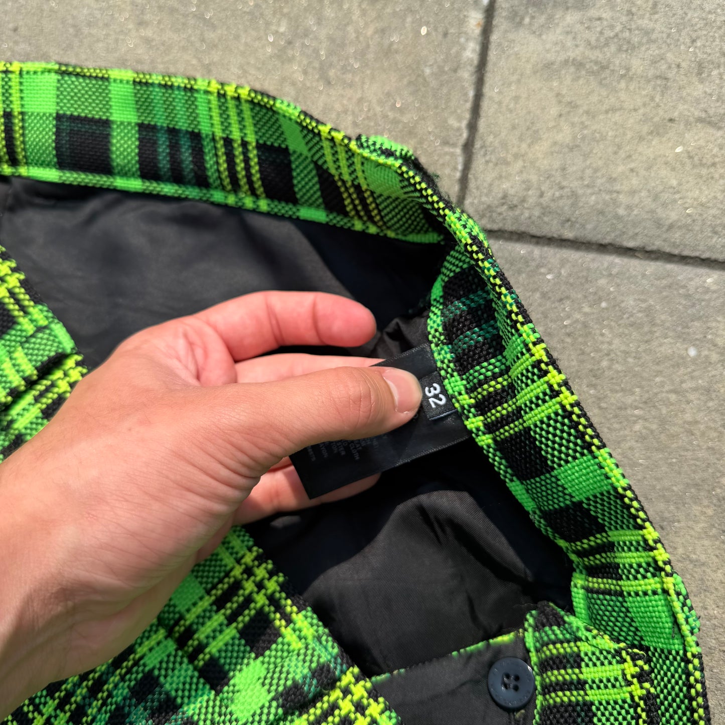 SR Studio Green Plaid Pants