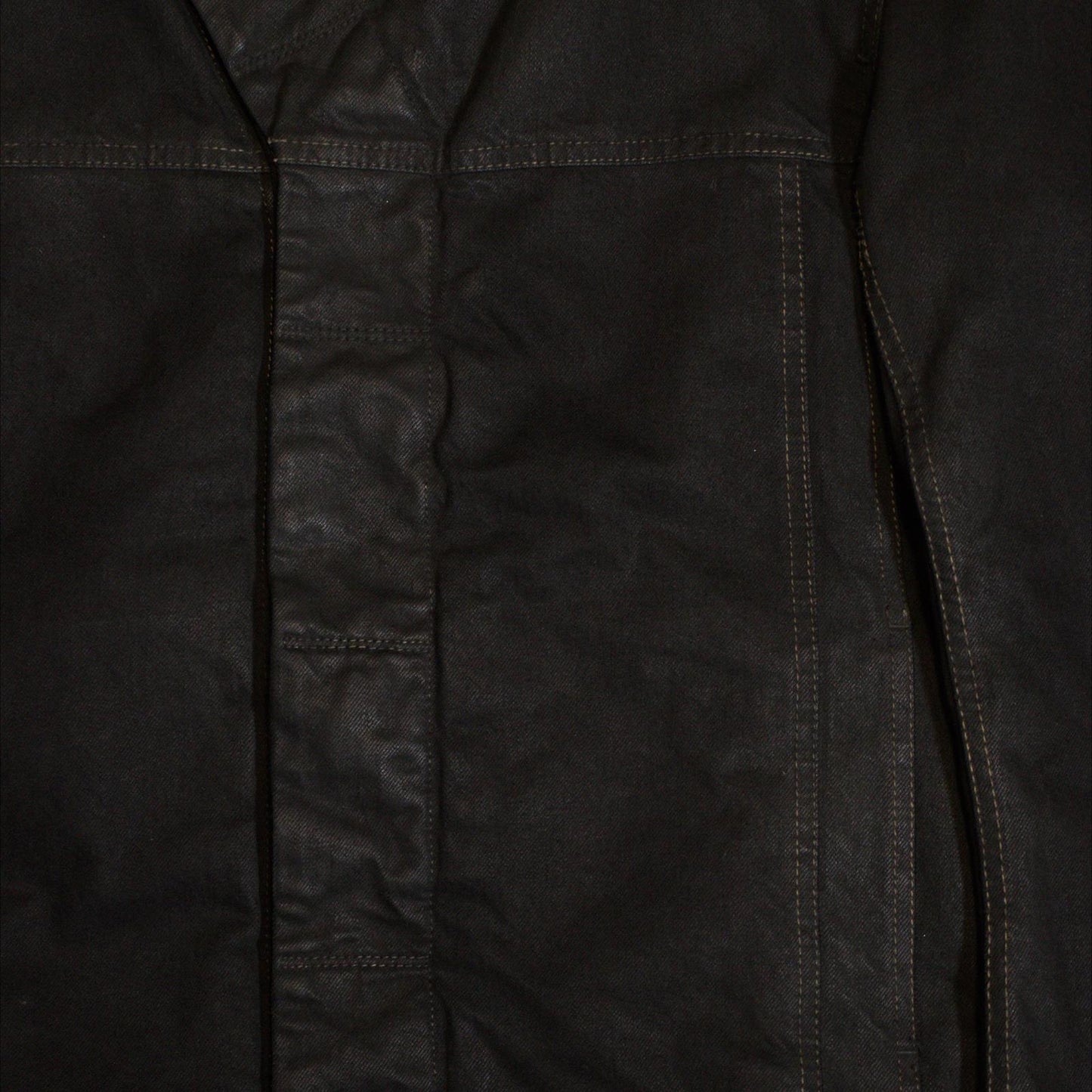 FW16 Rick Owens Waxed Slave Jacket