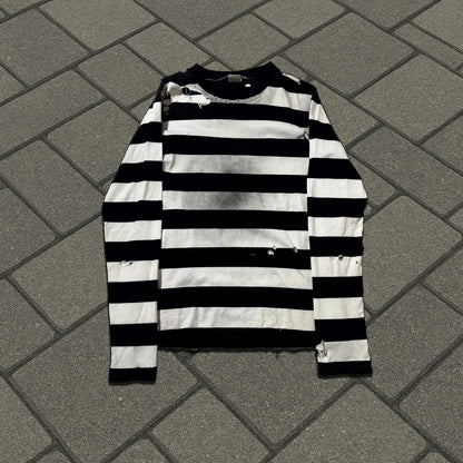 SS02 Number (N)ine Thrashed Striped Shirt